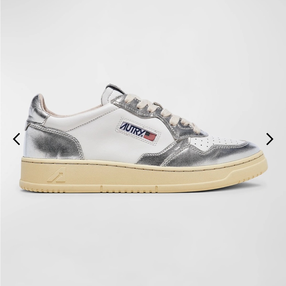 Levi's Silver and White Retro Sneakers